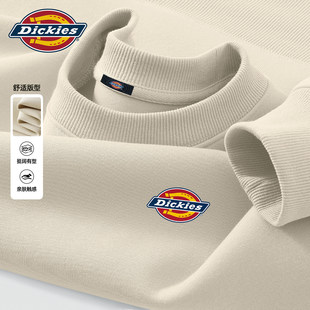 Dickies圆领卫衣2026男款春季简约休闲衣服男套头上衣春装长袖男