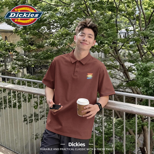 Dickies翻领POLO衫短袖男士2026夏季新款潮流上衣宽松舒适休闲t恤