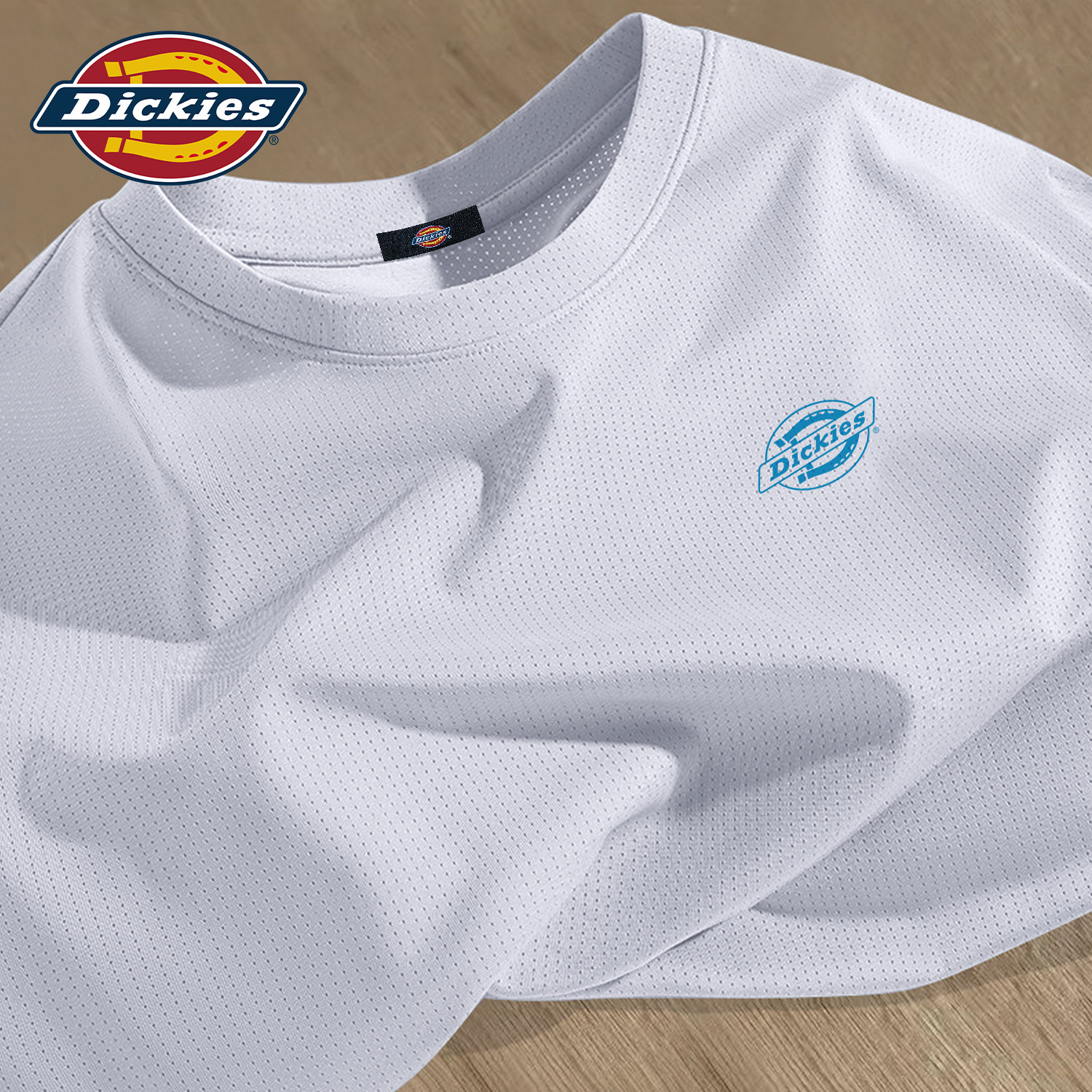 Dickies冰丝网眼T恤男款2026新款透气潮流印花上衣夏薄款速干短袖