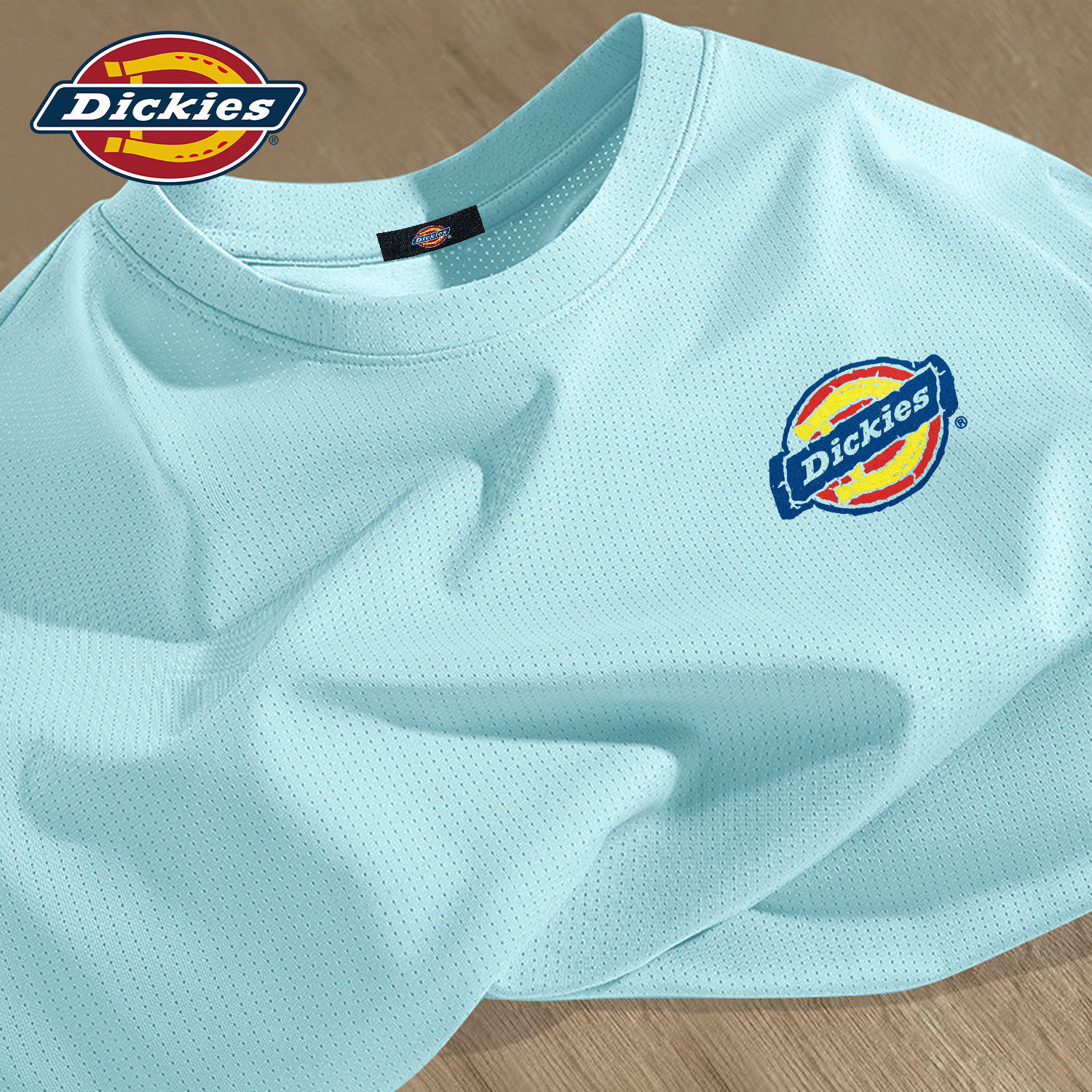 Dickies冰丝凉感短袖T恤男士2026新款夏季青少年网眼透气速干衣服