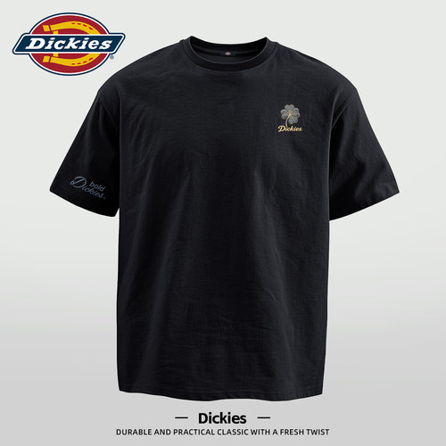 Dickies男士纯棉短袖T恤2026新款夏LOGO印花宽松透气百搭休闲上衣