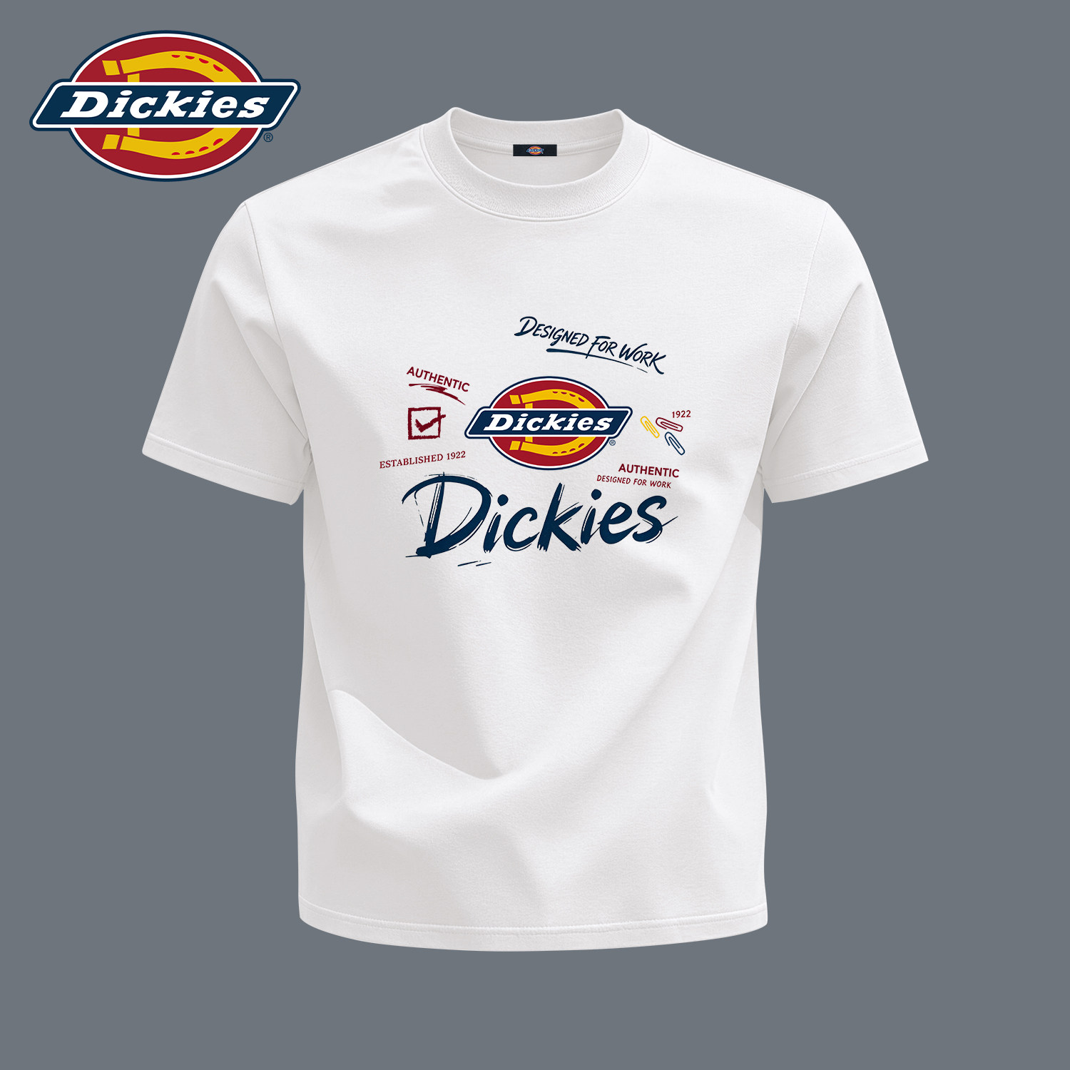 Dickies美式纯棉短袖T恤男款青少年休闲松弛感上衣夏季新款半袖男