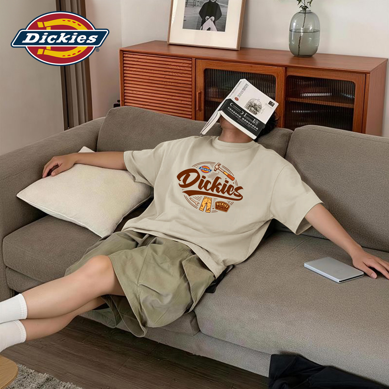 Dickies纯棉短袖T恤青少年男生夏装衣服2026夏季新款休闲半袖上衣