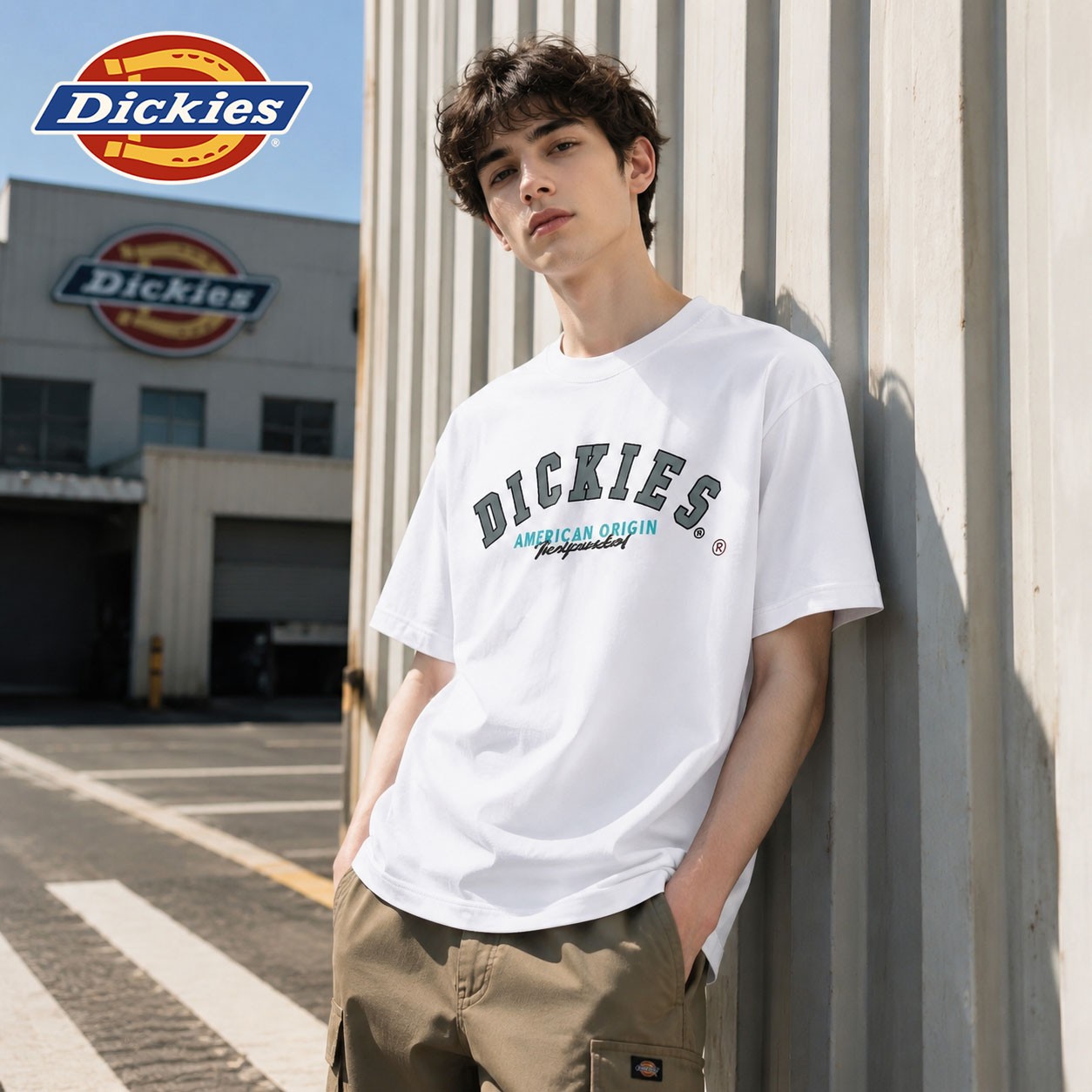 Dickies美式纯棉短袖男款字母印花圆领T恤2026新款夏宽松休闲上衣图片