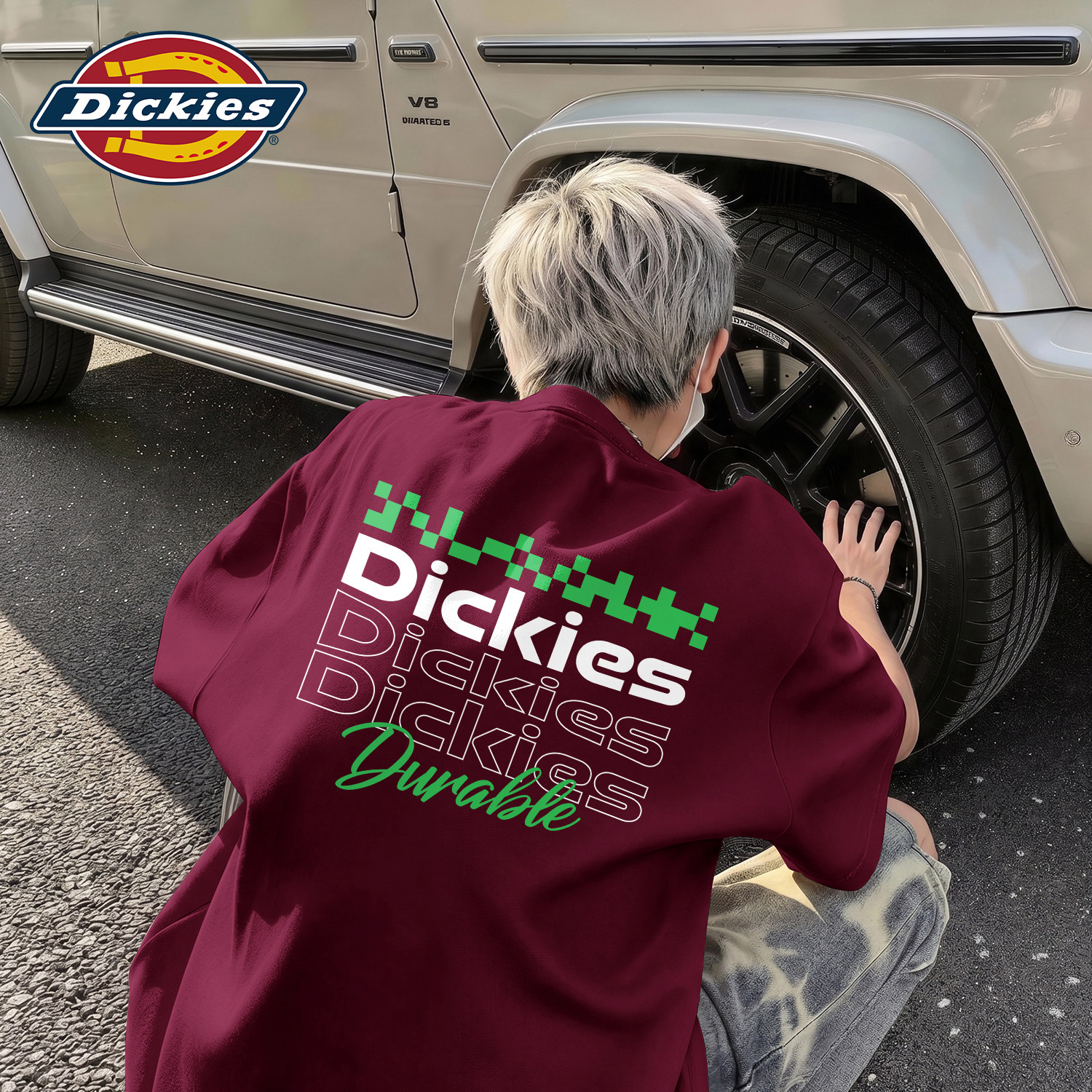Dickies短袖T恤男2026新款美式潮流字母印花宽松透气纯棉打底上衣