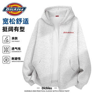 Dickies开衫连帽卫衣男款青少年春装衣服大码2026新款春季外套男