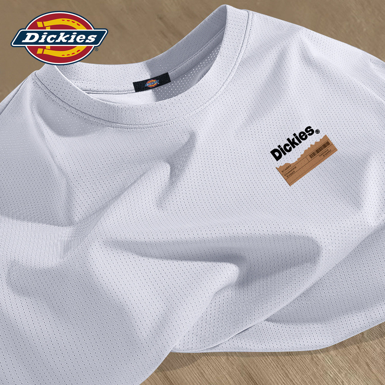 Dickies短袖T恤男生夏季跑步运动健身上衣2026新款冰丝速干衣服男