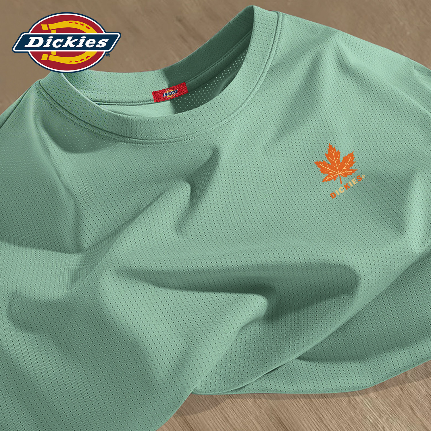 Dickies冰丝短袖T恤男款速干2026新款夏季薄款跑步健身运动服男生