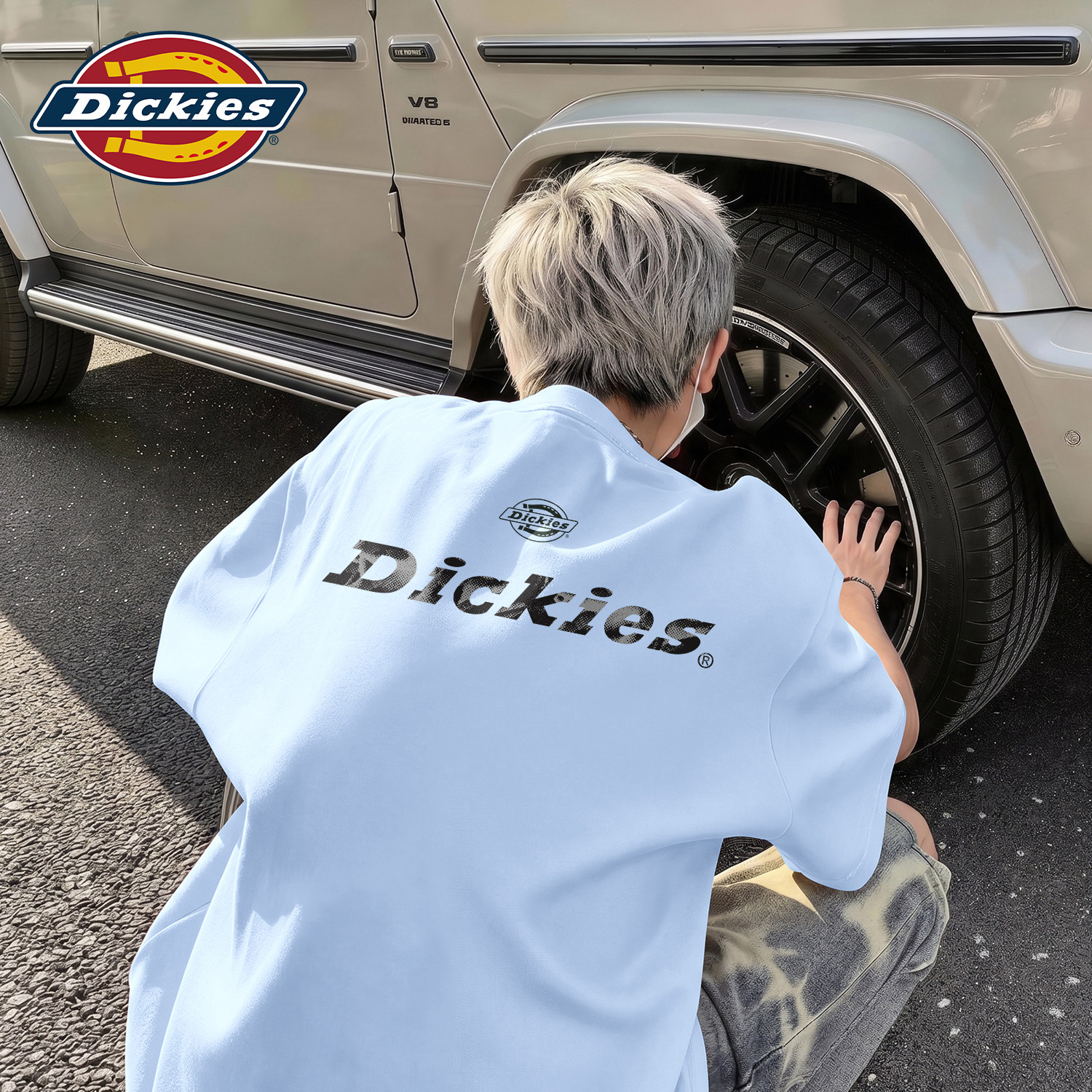 Dickies男士纯棉重磅T恤夏美式潮流穿搭印花上衣休闲宽松透气短袖