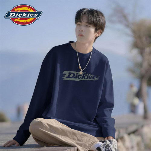 Dickies美式休闲风纯棉长袖T恤男款2026早秋新款宽松舒适潮牌上衣
