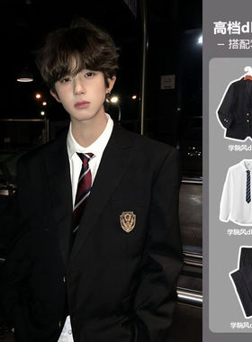 学院风dk男生制服套装西装jk成人礼礼服高中生预备校服高级感西服