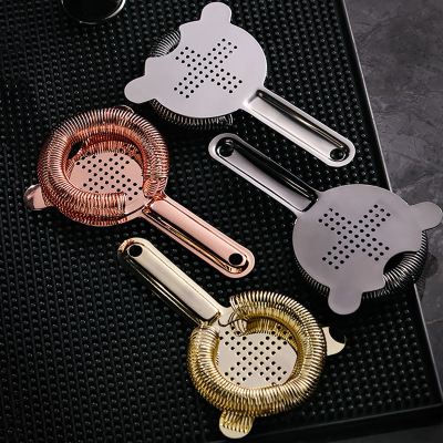 十字形网滤冰器不锈钢调酒滤冰器