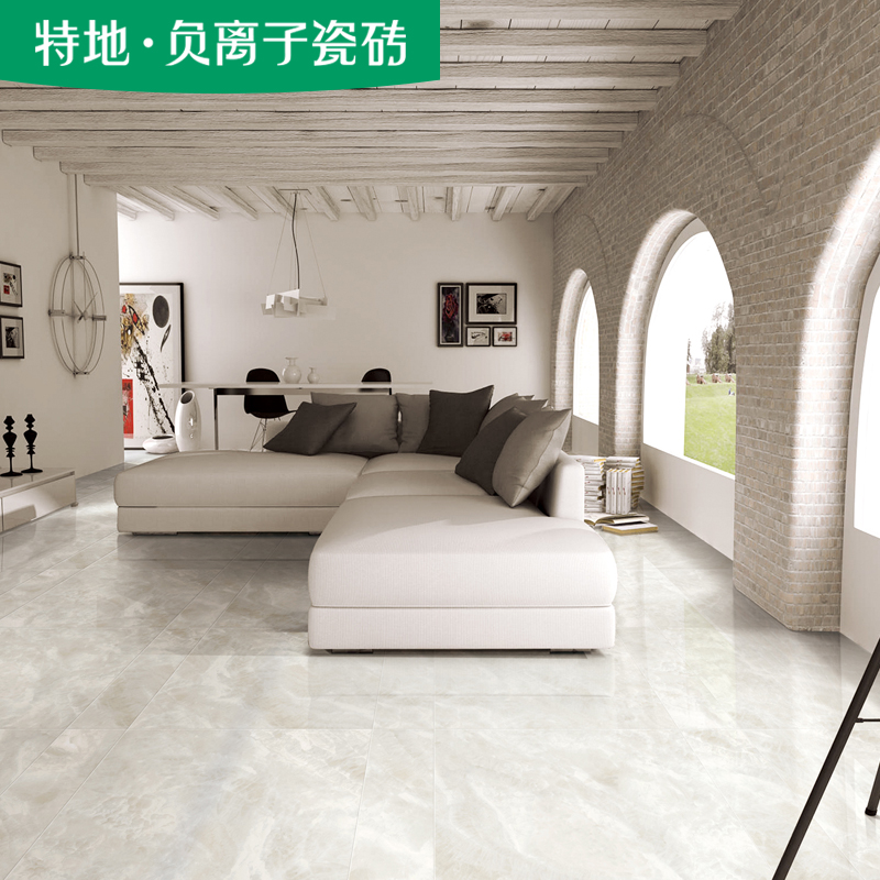 特地 负离子大理石瓷砖客厅背景墙地板砖800x800书房卧室防滑砖