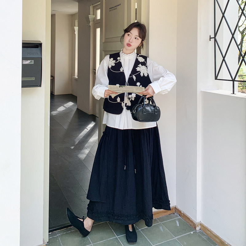 【新款】黑色高级感印花马甲三件套8009-p215-k348,商品下架区,浙宝079