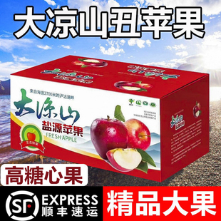 大凉山丑苹果礼盒大果四川盐源水果新鲜冰糖心泸沽湖野生现摘当季