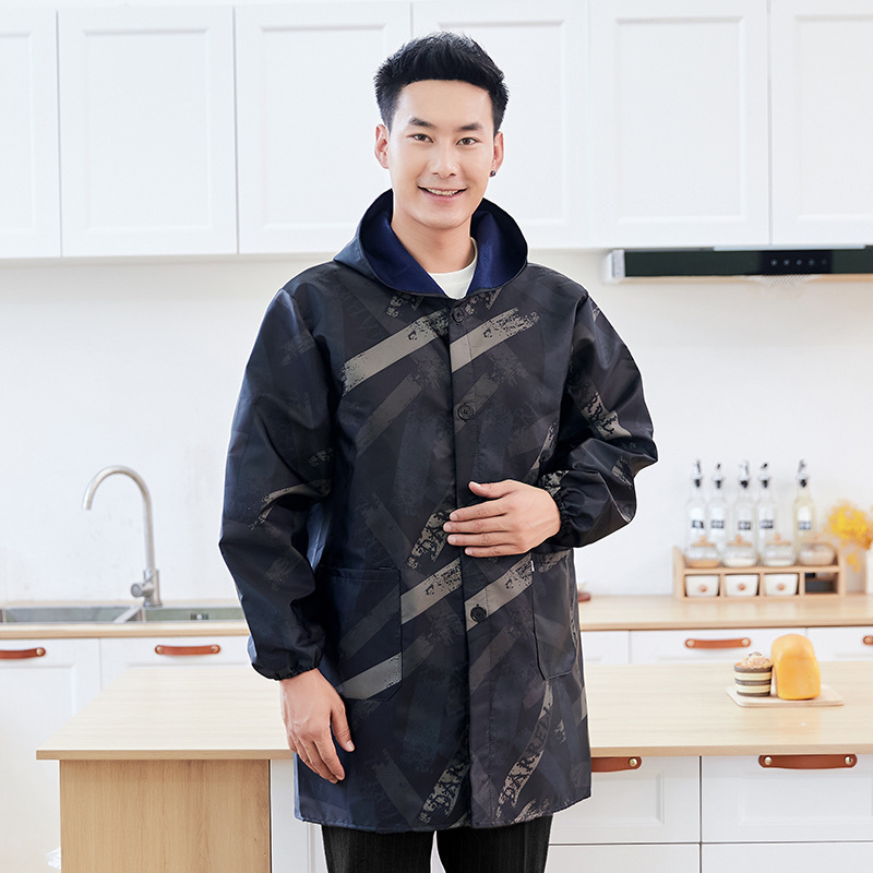 防水男加绒罩衣大人围裙家用厨房