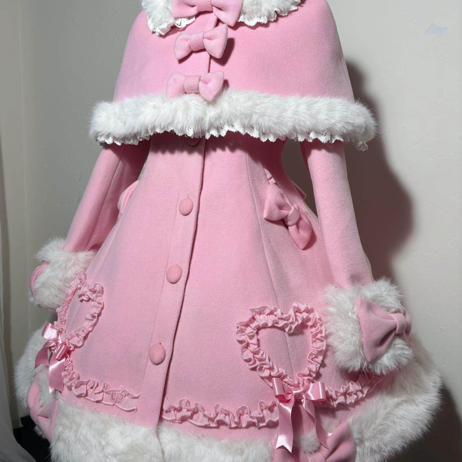 可爱甜美Lolita外套大衣兔子冬眠大衣现货