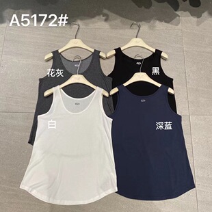 宽松百搭显瘦上衣5172 韩版 SELF休闲后背刺绣别针背心2025夏装 新款