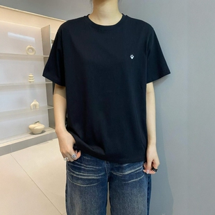 SELF百搭时尚圆领爪印刺绣T恤女夏新款宽松休闲显瘦短袖上衣5258