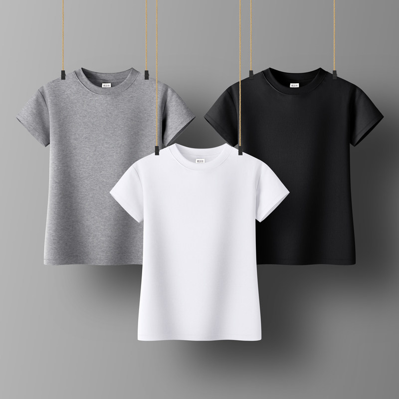 纯白色半高领短袖T恤女紧身2020新款春秋韩版打底衫内搭体桖上衣