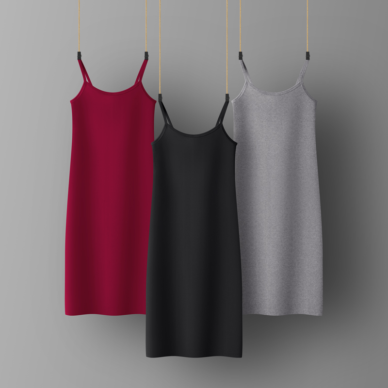 可打底可外穿性感吊带睡裙