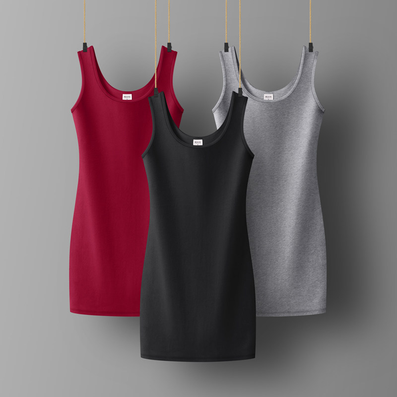 性感吊带背心裙女秋款小个子短款黑色显高气质修身显瘦打底连衣裙