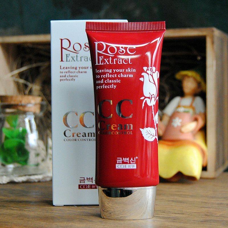 韩伊金纯玫瑰饰颜CC霜裸妆粉底液滋润肌肤遮瑕持久不脱妆隔离控油