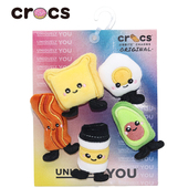 正品 Crocs鞋 花洞洞鞋 2024新款 配饰 卡骆驰配件智必星毛绒美食公仔