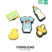 鞋 新款 花 花配饰洞洞鞋 饰卡通扣配件卡洛驰智必星可爱宝宝 Crocs鞋