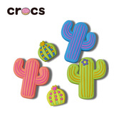 趣味鞋 新款 饰扣配件智必星LED仙人掌 洞洞鞋 花 Crocs鞋 花配饰正品