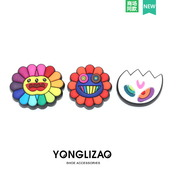 饰扣花可拆卸趣味配件鞋 装 扣可爱创意搭配DIY太阳花 洞洞鞋 新款