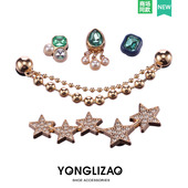 花鞋 上装 饰扣金属宝石款 新款 扣配件精致百搭鞋 配饰鞋 鞋 饰品 洞洞鞋