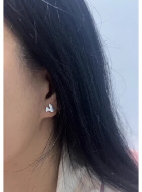 新款简约气质小耳钉耳骨钉透明女