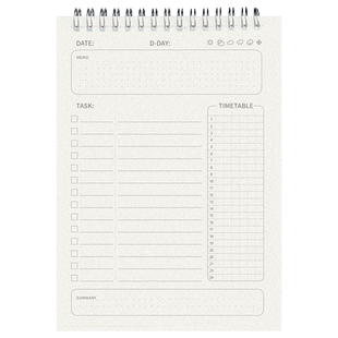 每日计划本时间管理笔记本工作学习自律打卡笔记本子日记本记事本2023效率手册todolist考研神器学生周计划表