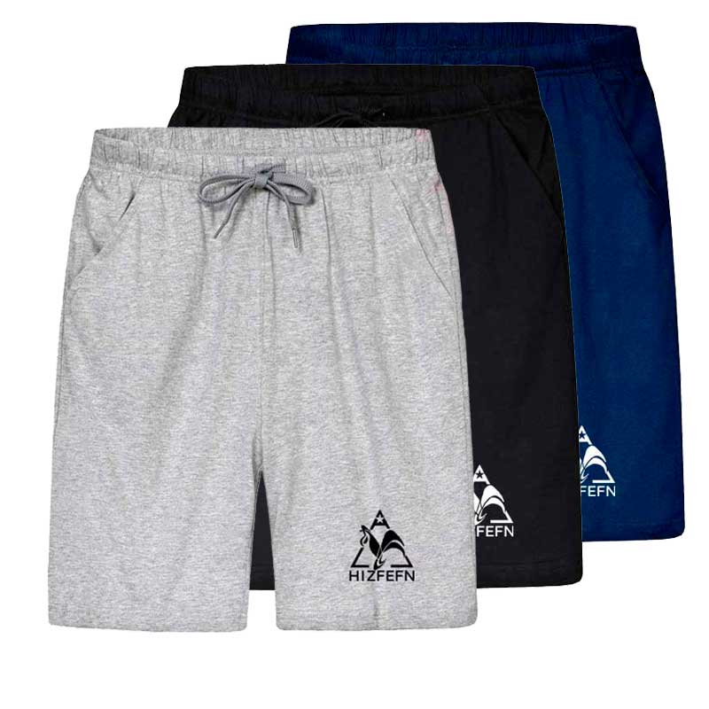 运动休闲加大码纯色五分家居裤