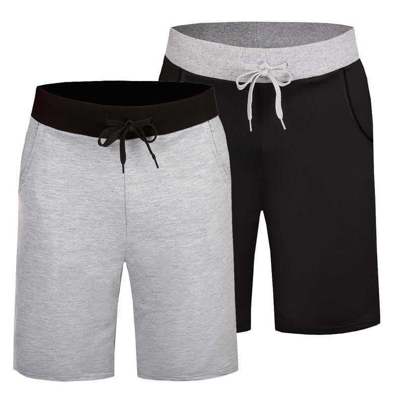 青年纯色直筒七分休闲运动家居裤