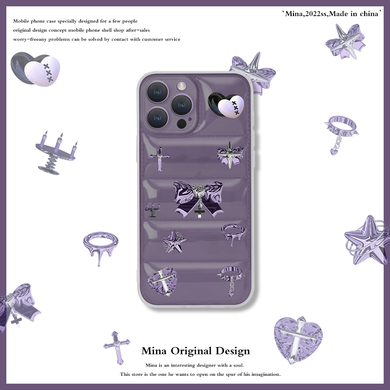 iPhone原创羽绒暗黑朋克风手机壳