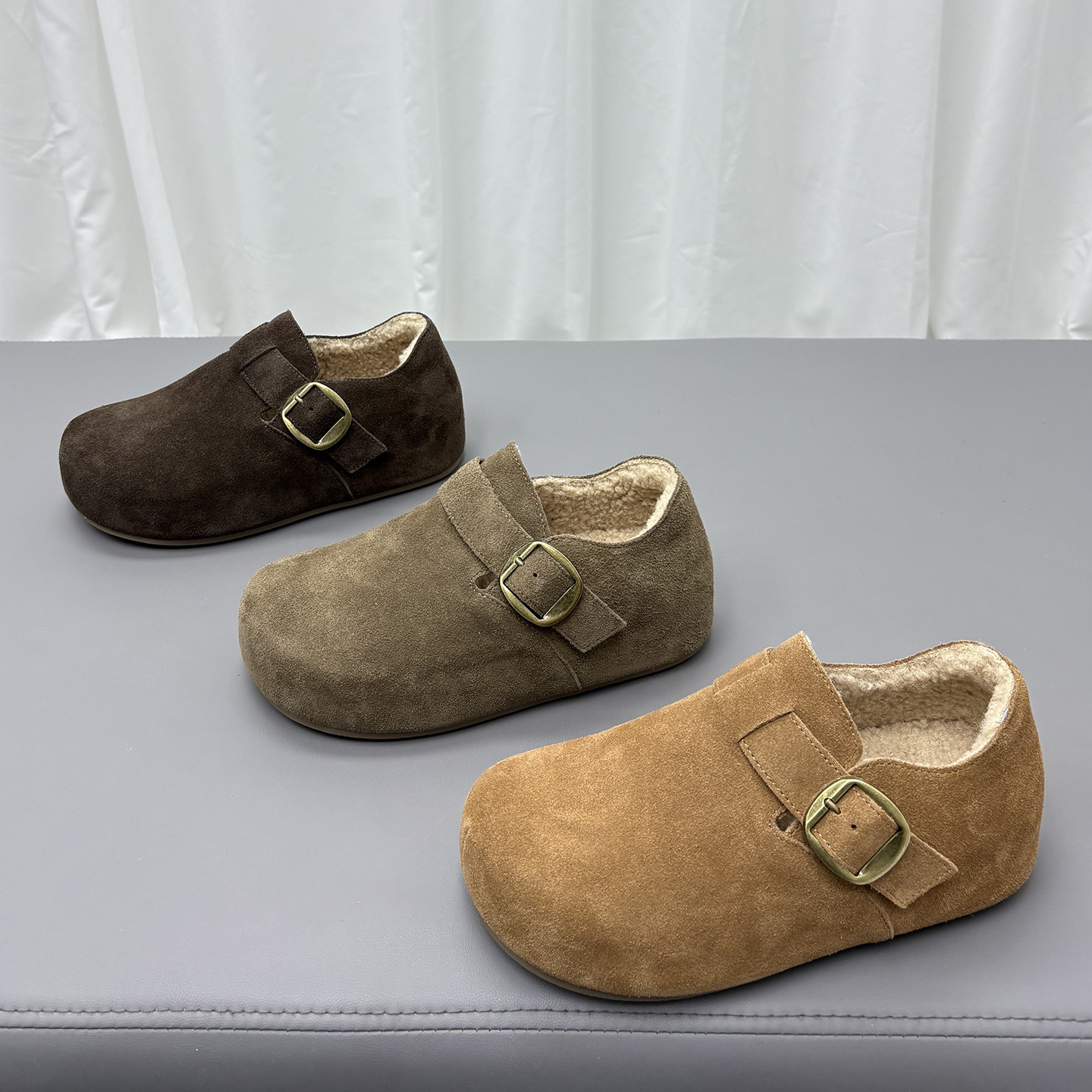 真皮羊毛加绒勃肯鞋女2025冬季新款圆头内增高加厚保暖厚底棉鞋,女鞋,勃肯鞋/软木鞋,淘宝优惠券,粉丝福利购,淘宝优惠卷