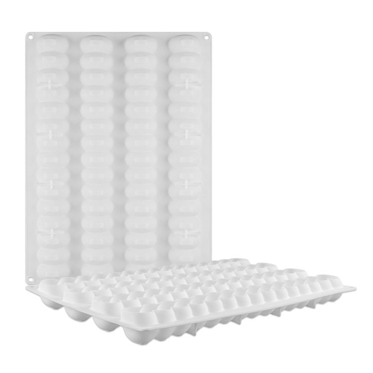 厂家直销 60孔葫芦形状慕斯硅胶蛋糕模 长条法式甜点蛋糕烘焙模具