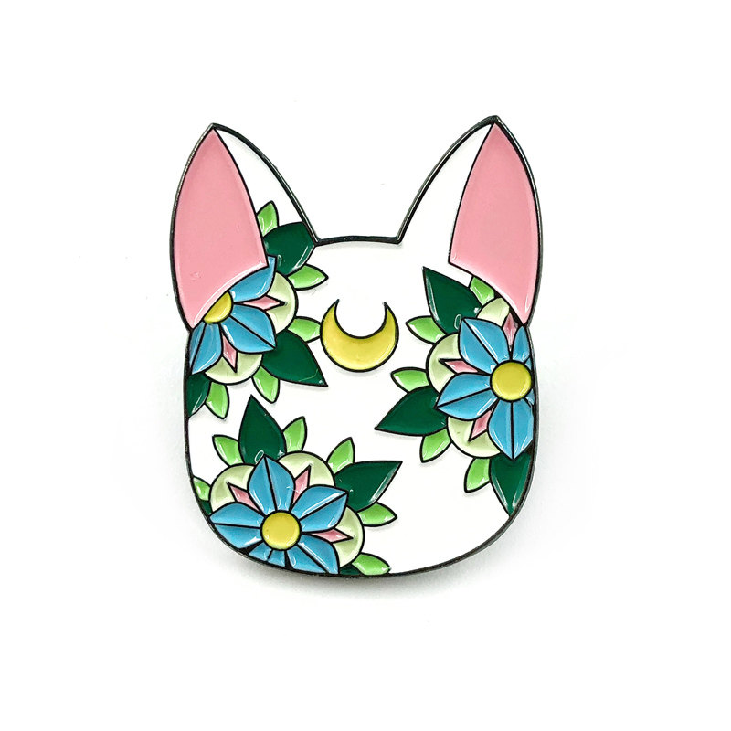 LXJERY 선원 문 나비 넥타이 브로치 ARTEMIS 루나 금속 배지 크리 에이 티브 학교 가방 장식