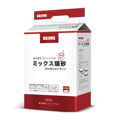 KOJIMA猫砂混合猫砂6L除臭混合猫砂清仓非真空装新旧款豆腐砂