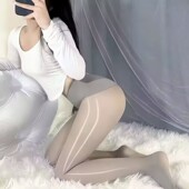 912针高密360无缝极光油光丝袜8D超薄0d无痕高腰显瘦丝袜油连裤 袜