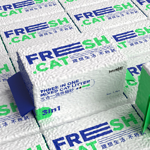 豆腐砂结团速吸活性炭freshcat