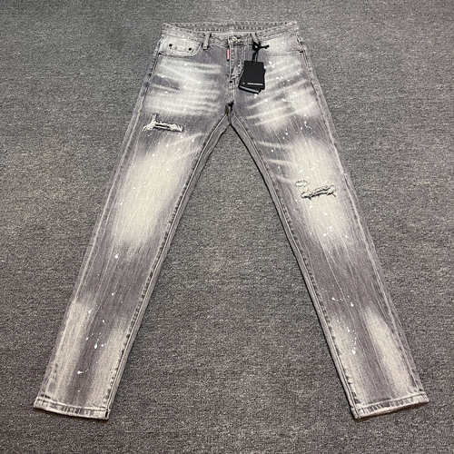 D2牛仔裤假破洞不掉墨