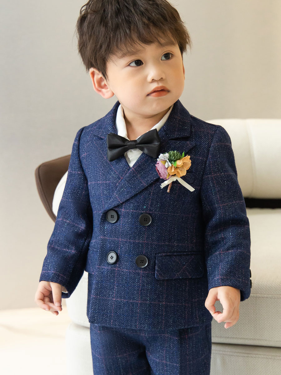 소년 정장 정장 겨울 잘 생긴 영국 첫 번째 생일 드레스 꽃 소녀 결혼식 호스트 어린이 작은 정장