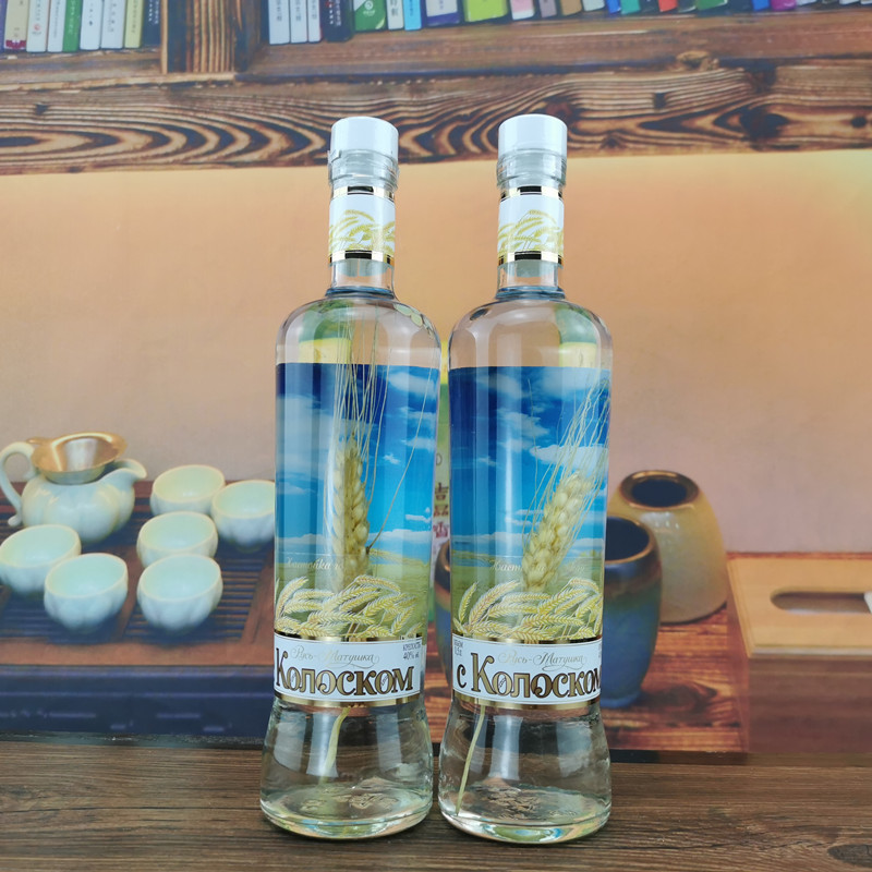 原装500ml进口俄罗斯风味伏特加酒母麦穗小麦穗酒洋烈酒白酒鸡尾