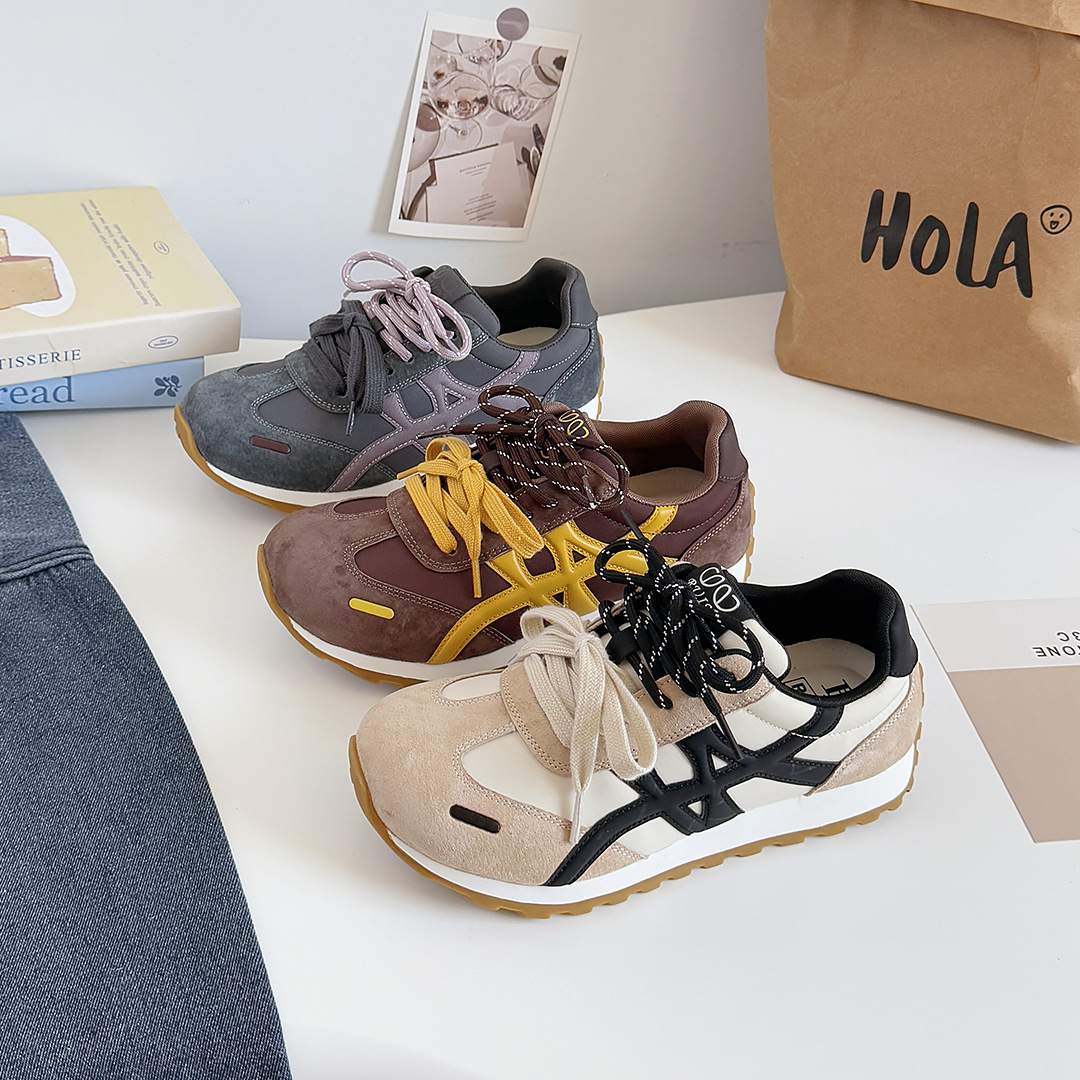 美式增高德训鞋女2025新款爆款鞋女鞋秋季女透气阿甘鞋XY-A639