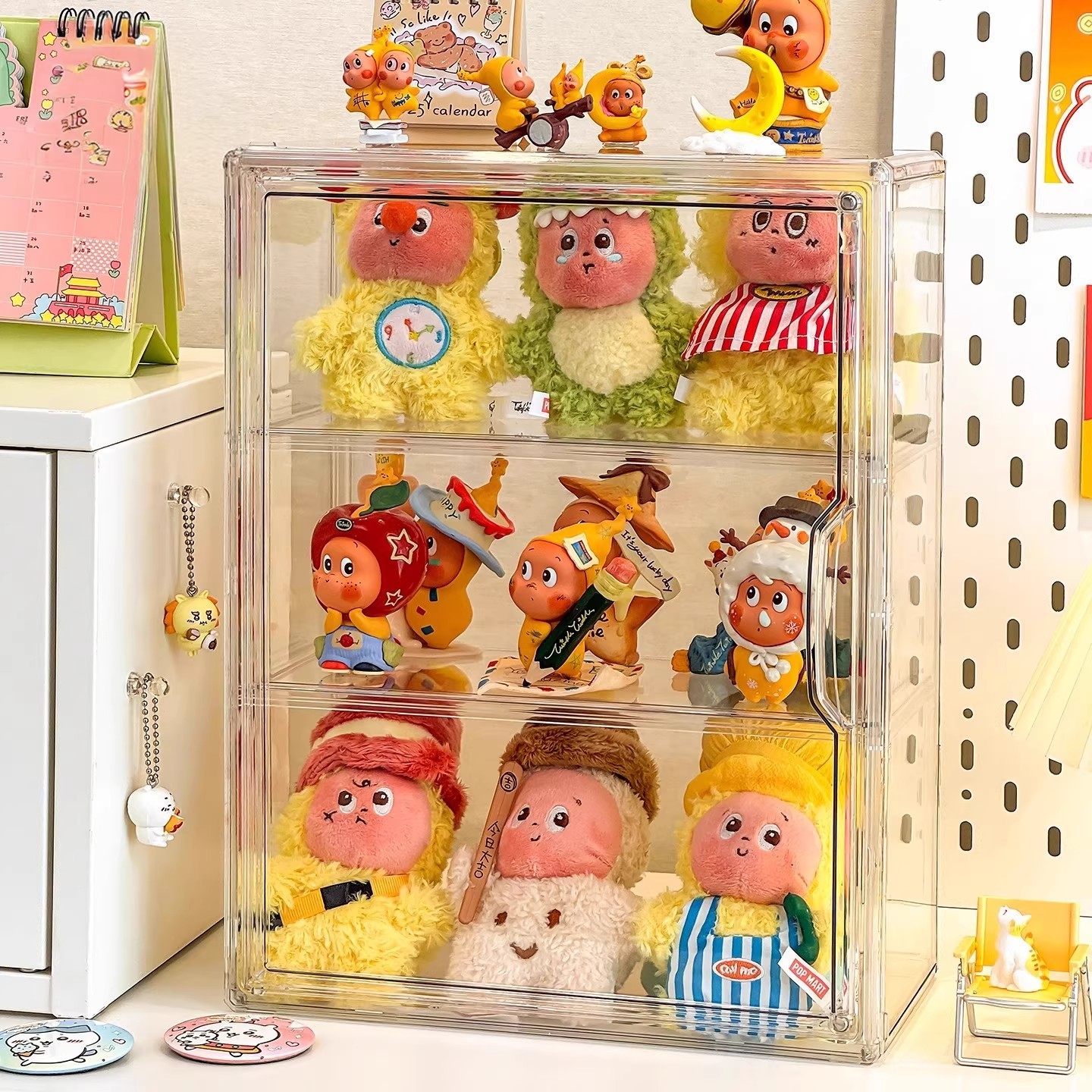 星星人展示盒防尘透明搪胶娃娃毛绒玩具公仔收纳架桌面手办小痛柜,模玩/动漫/周边/娃圈三坑/桌游,手办模型场景道具娃屋,淘宝优惠券,粉丝福利购,淘宝优惠卷