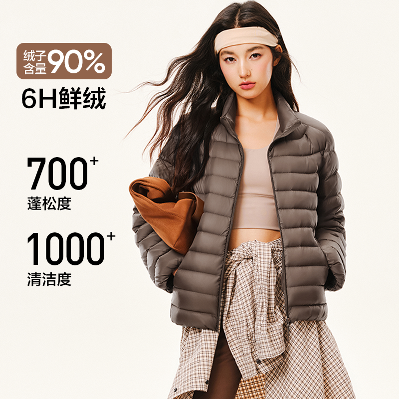 网易严选排骨款羽绒服女保暖显瘦冲锋衣羽绒内胆短款冬季轻薄外套