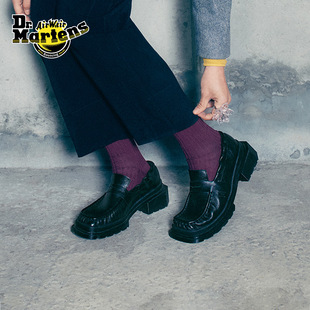 Dr.Martens马丁博士Maybole Loafer新款褶皱百搭一脚蹬皮鞋乐福鞋